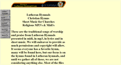 Desktop Screenshot of lutheranhymnal.com