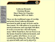 Tablet Screenshot of lutheranhymnal.com